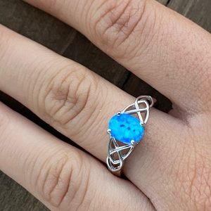 Blue Opal 925 Sterling Silver